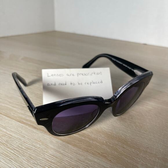 Ray-Ban RB2192 Roundabout 1294/3M Sunglasses FRAMES ONLY Black Crystal 47-22-145 main image 6